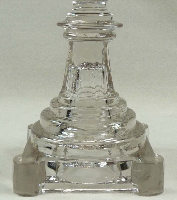 BOSTON & SANDWICH Flint Glass Candlestick Blown Socket
