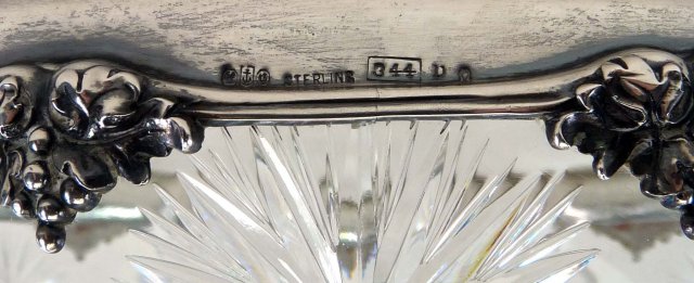 1905 American Brilliant Cut Glass GORHAM Sterling Bowl