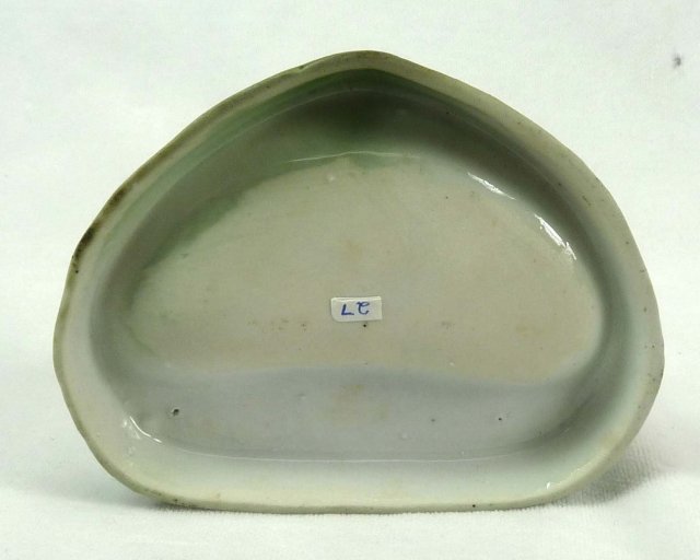 Old German Porc. 2 WHITE PIGS Sheet Music Dresser Tray