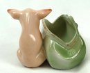 Old German PINK PIG Suitcase FALL RIVER MASS Souvenir