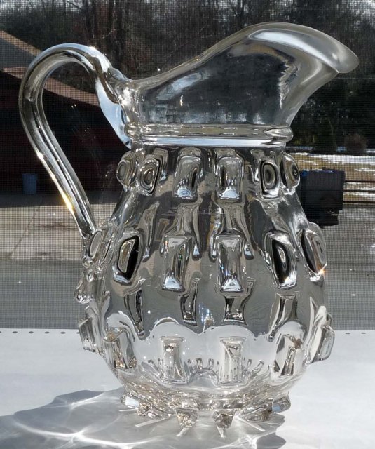 RARE EAPG CLEAT CLEATS Water Pitcher c. 1850's
