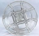 EAPG Duncan & Sons ZIPPER BLOCK CRYPTIC Compote c. 1887