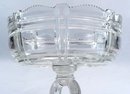 EAPG Duncan & Sons ZIPPER BLOCK CRYPTIC Compote c. 1887