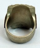 Vintage Mexican Souvenir Indian Head Ring Enamel Headdress