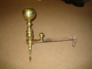 CANNONBALL BRASS ANDIRONS