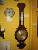 ENGLISH MAHOGANY BAROMETER