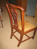 HANDSOME PAIR OF ENGLISH CHIPPENDALE STYLE DINING CHAIRS