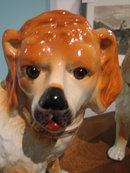 STAFFORDSHIRE ST BERNARD DOGS - PAIR