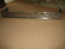 POLISHED STEEL FIREPLACE FENDER