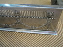 POLISHED STEEL FIREPLACE FENDER