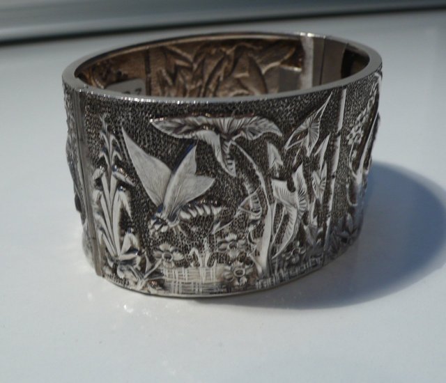 Victorian Sterling Silver Bangle