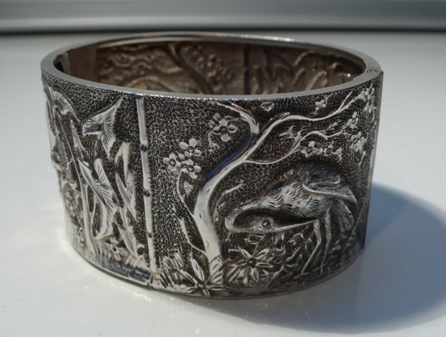Victorian Sterling Silver Bangle