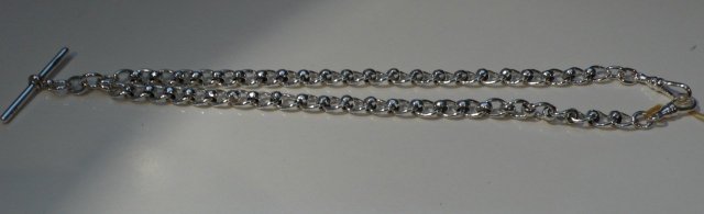 Victorian Sterling Double Albert Chain