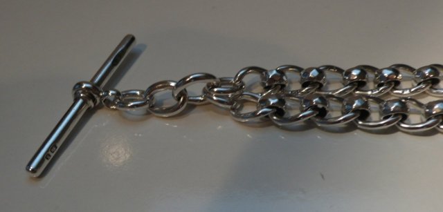 Victorian Sterling Double Albert Chain