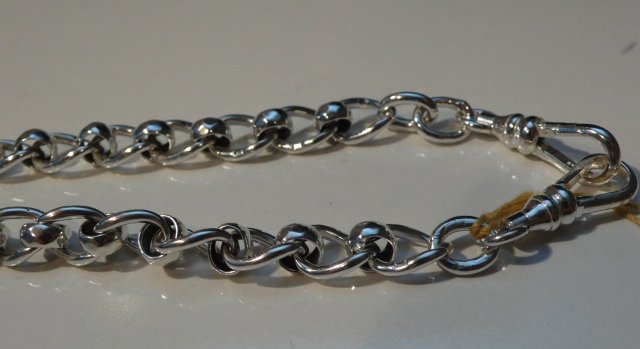 Victorian Sterling Double Albert Chain