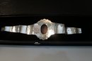 Victorian Scottish Agate Cameo Stirling Bracelet