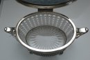 Vctorian Silver Plate and Cut Glass Biscuit Box