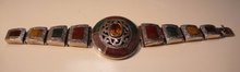 Victorian Sterling Agate Bracelet