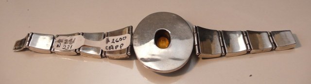 Victorian Sterling Agate Bracelet