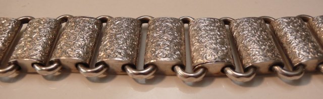 Victorian Sterling Silver Link Bracelet