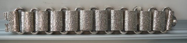 Victorian Sterling Silver Link Bracelet