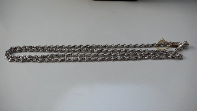 Victorian Sterling Long Chain Necklace