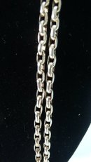 Victorian Sterling Long Guard Chain Necklace