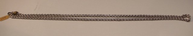 Victorian Sterling Long Guard Chain Necklace