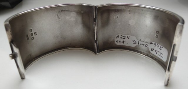 Victorian Sterling Wide Cuff Bracelet