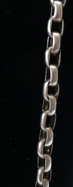 Victorian Sterling Silver Link Necklace