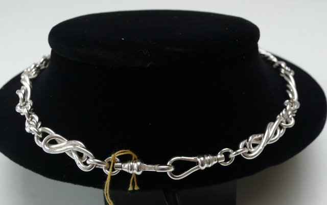 Victorian Sterling Silver Prince Albert Necklace