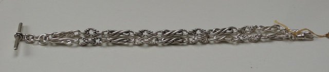 Victorian Sterling Silver Prince Albert Necklace