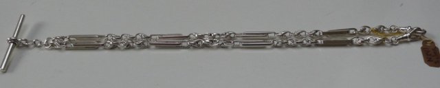 Victorian Sterling Silver Prince Albert Necklace