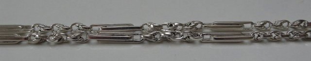 Victorian Sterling Silver Prince Albert Necklace