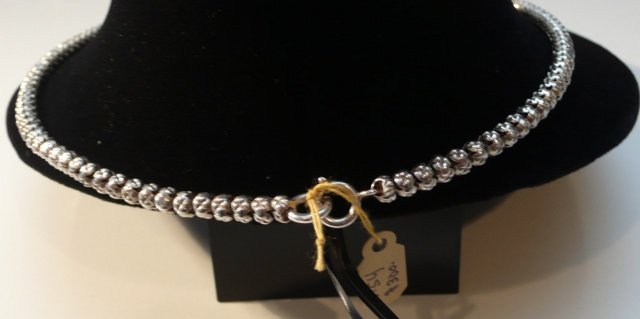 Victorian Sterling Silver Bead Necklace