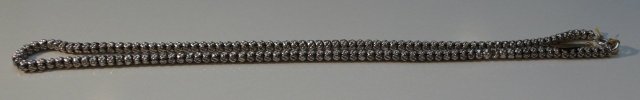 Victorian Sterling Silver Bead Necklace