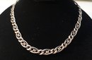 Victorian Sterling Silver Niello Necklace
