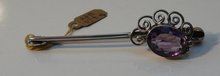 Dorrie Nossiter Silver & Amethyst Brooch