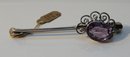 Dorrie Nossiter Silver & Amethyst Brooch