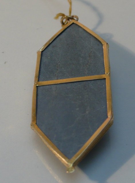 Victorian Lava & Gold Cameo Pendent