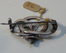 Victorian Sterling SNake Brooch