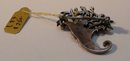 Sterling silver Cornucopia brooch