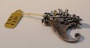 Sterling silver Cornucopia brooch