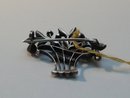 Sterling silver Basket brooch