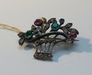 Sterling silver Basket brooch