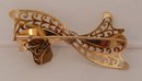 18 Kt French gold Bow Brooch