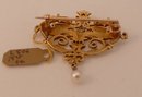 18 Kt. French gold and diamond serpent brooch