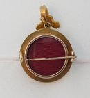 Victorian 15 Kt. Gold & Pearl & Cabochon Garnet Brooch and Pendent