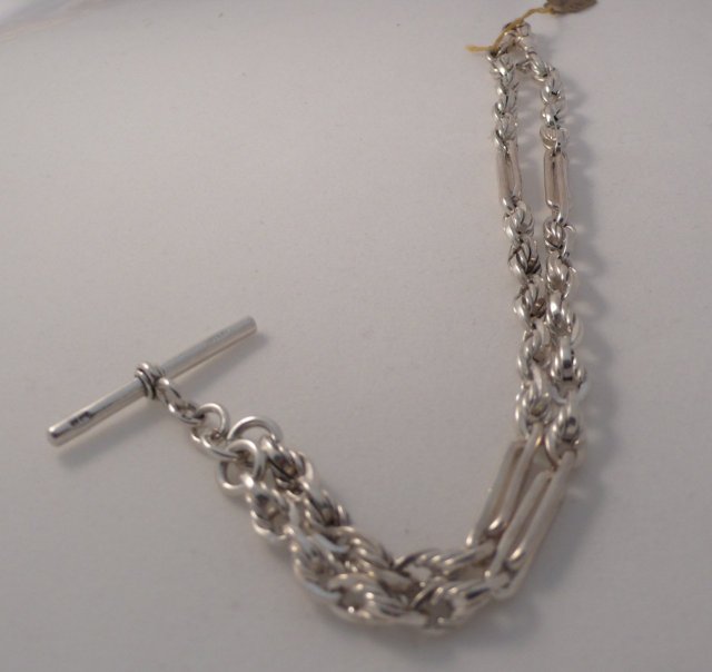 Victorian Sterling Prince Albert Chain