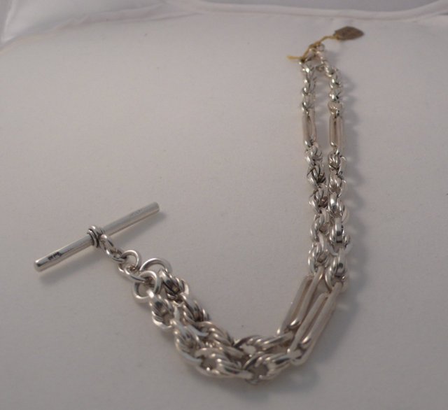 Victorian Sterling Prince Albert Chain